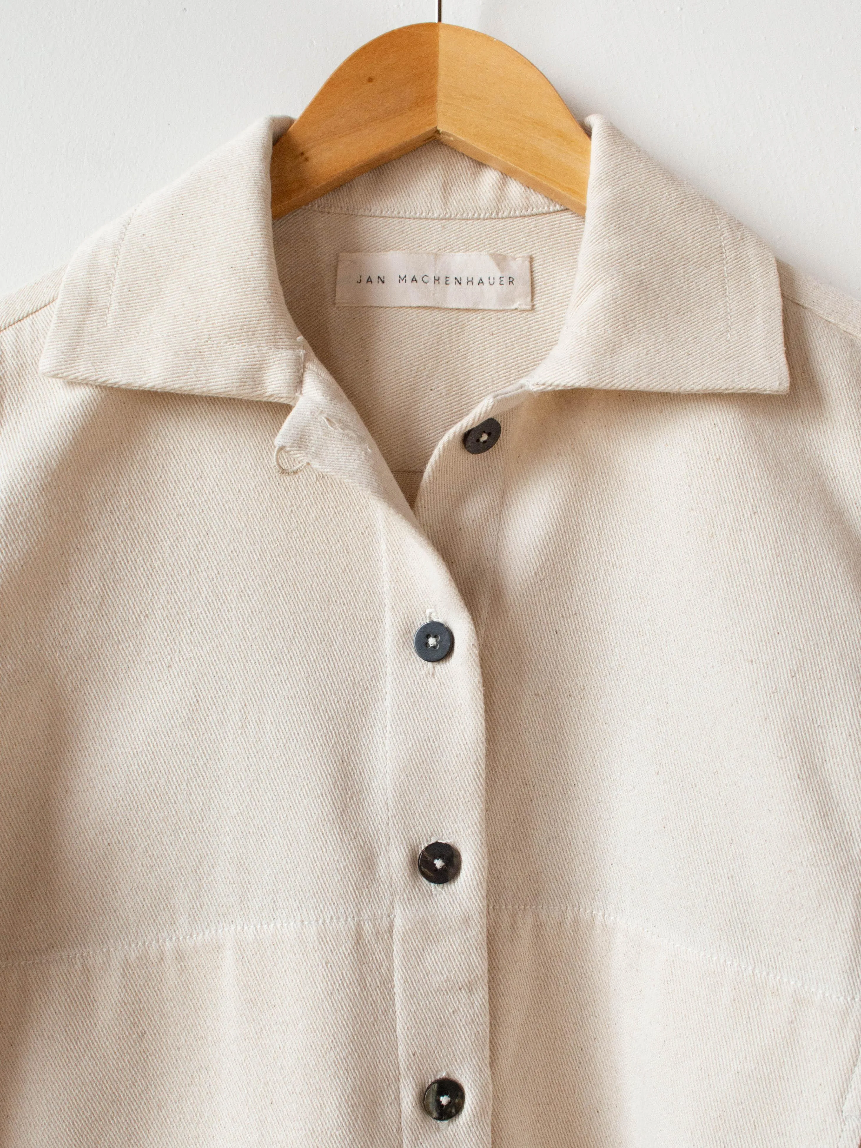 Kelly Shirt Jacket - Natural Cotton Twill