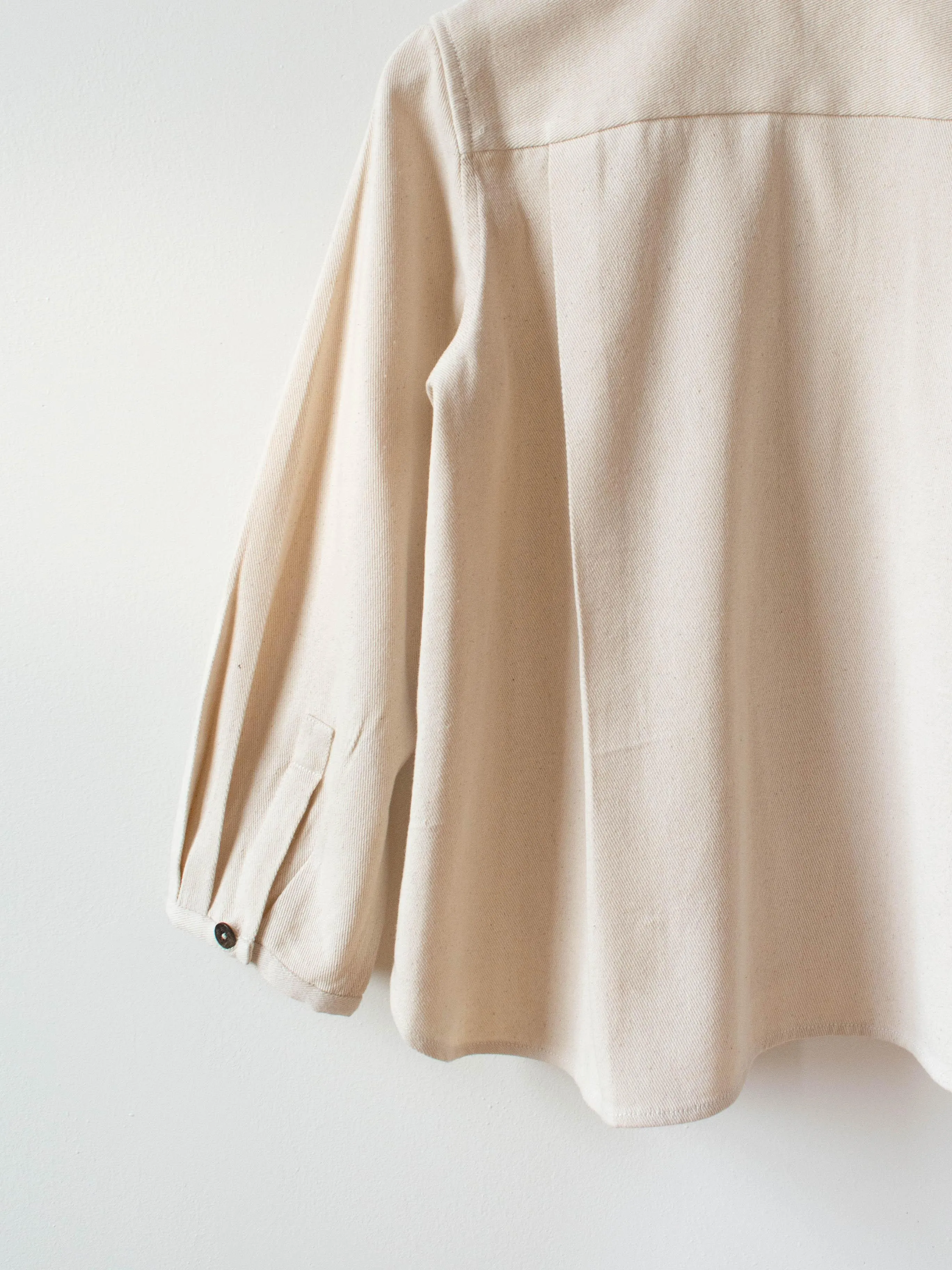 Kelly Shirt Jacket - Natural Cotton Twill