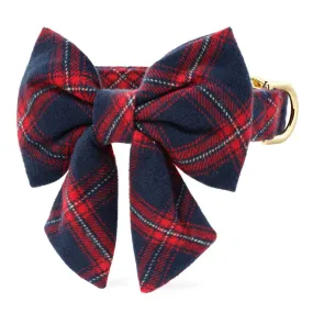 Kingston Plaid Flannel Lady Bow Collar