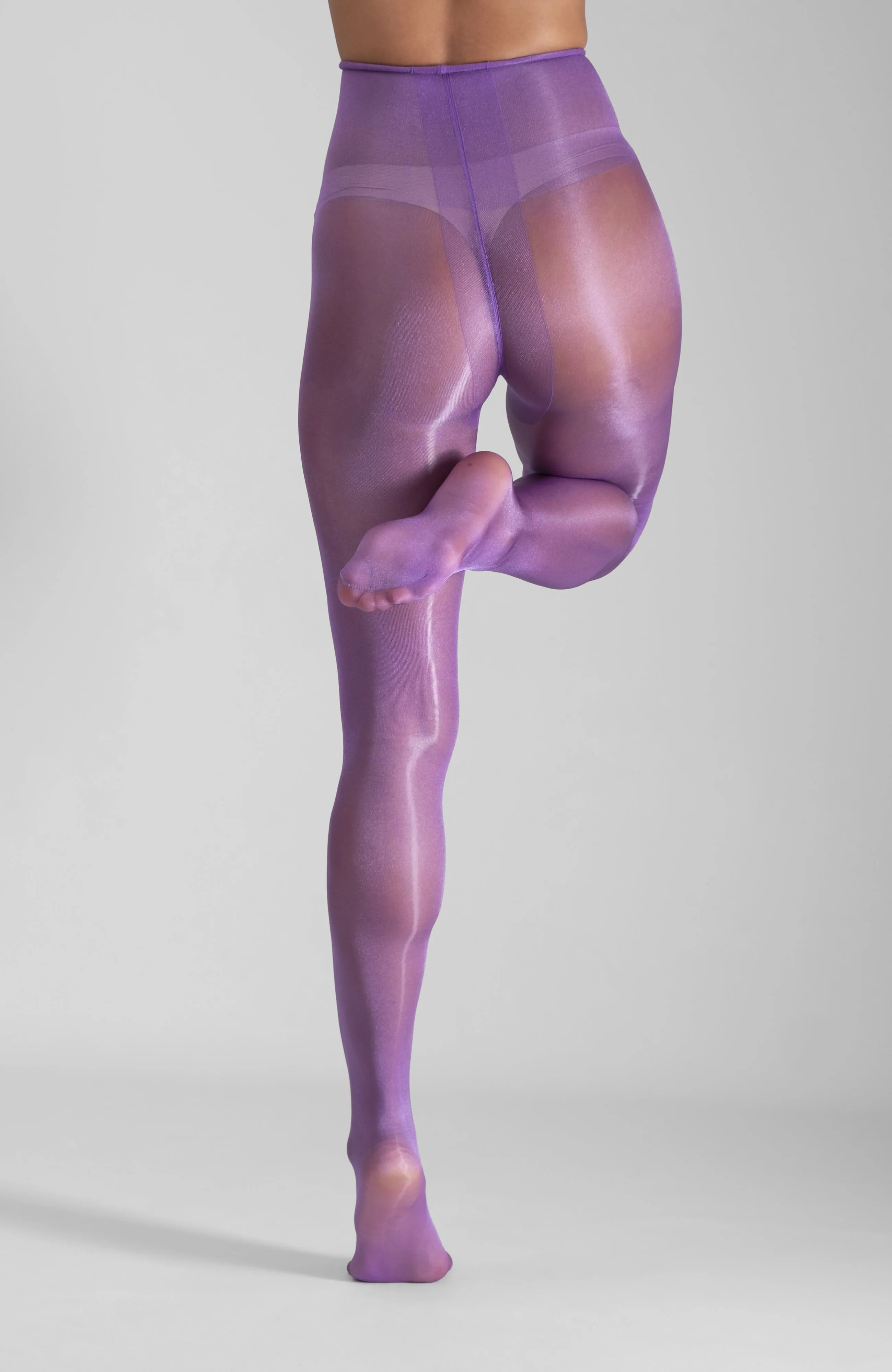 LECHERY® LUSTROUS SILKY SHINY 20 DENIER PANTYHOSE - PURPLE