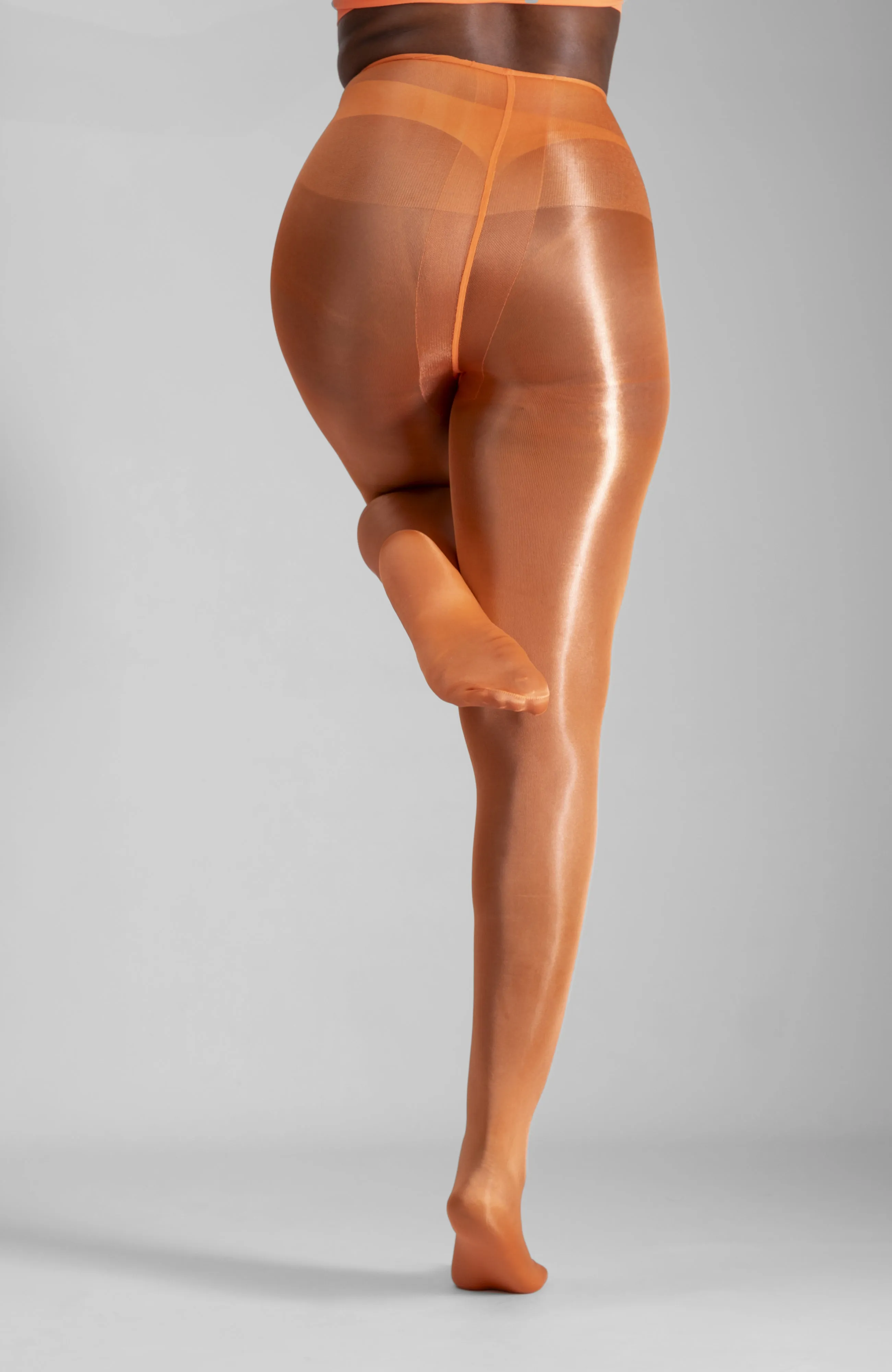 LECHERY® LUSTROUS SILKY SHINY 40 DENIER PANTYHOSE - ORANGE