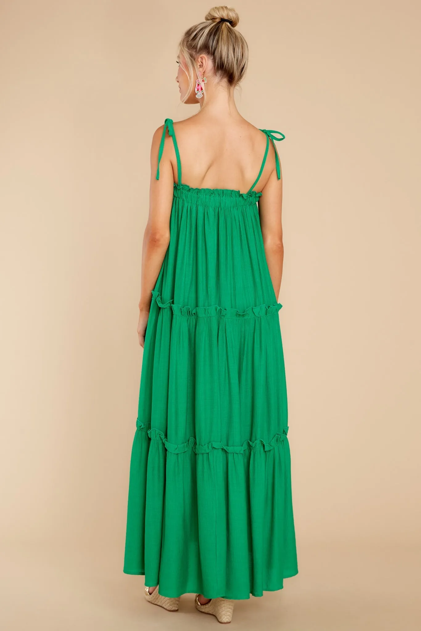 Light Up The Room Kelly Green Maxi Dress