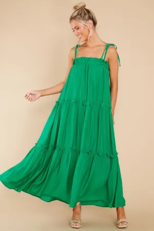 Light Up The Room Kelly Green Maxi Dress