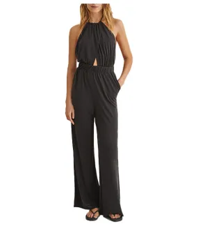 Long Halterneck Jumpsuit Black