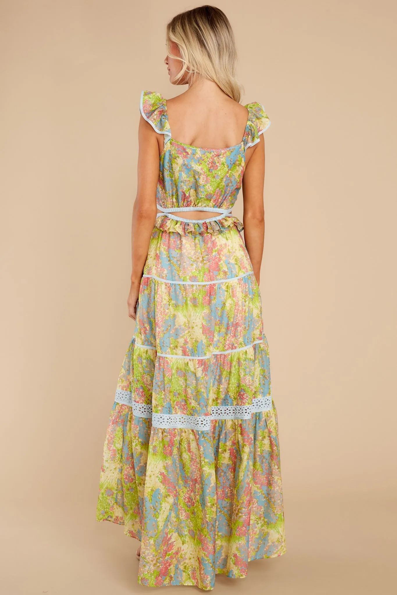 Madsen Pastel Fields Maxi Dress