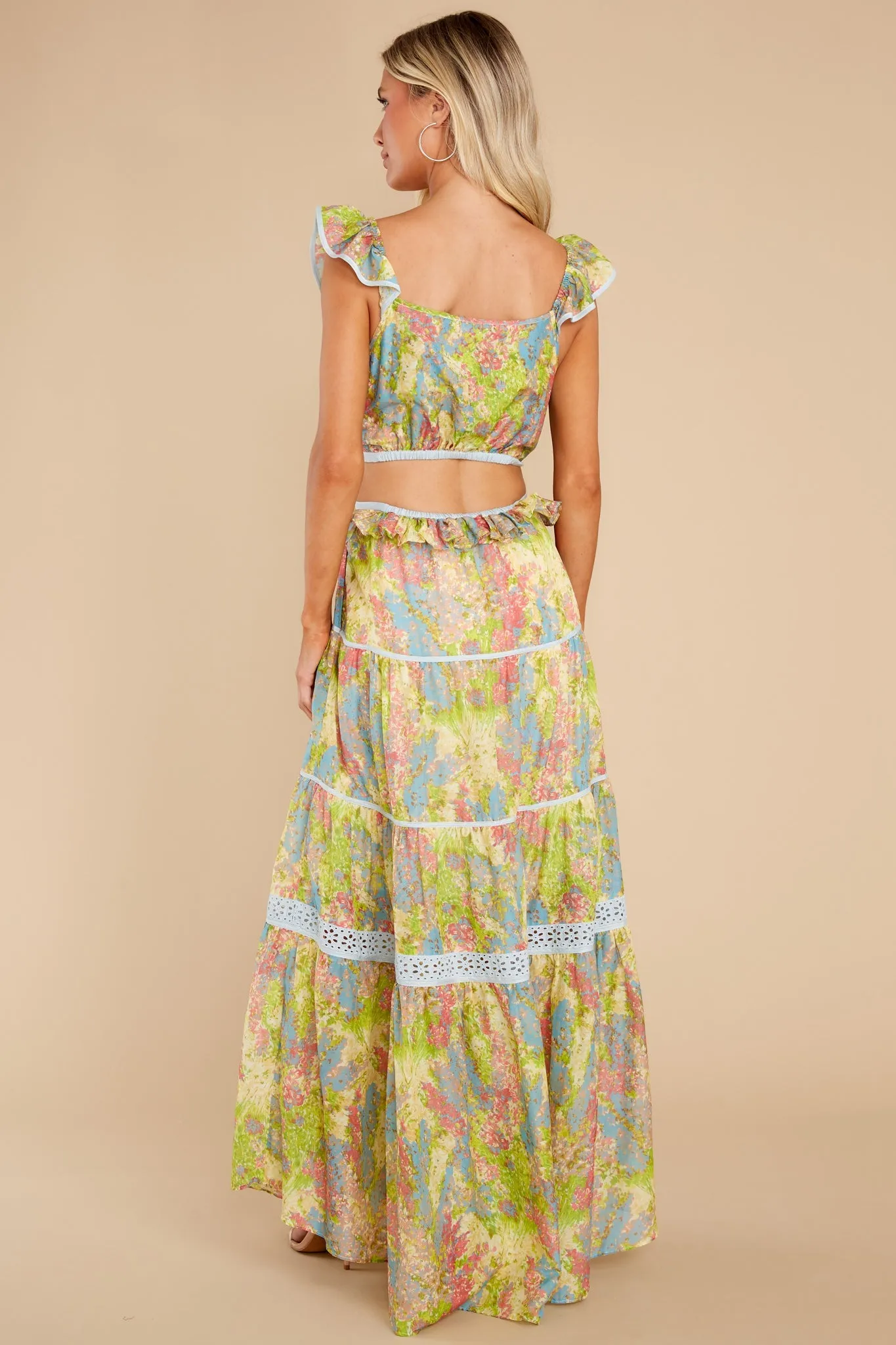 Madsen Pastel Fields Maxi Dress