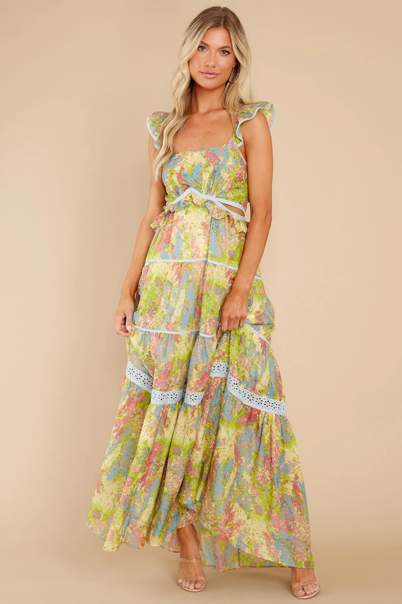 Madsen Pastel Fields Maxi Dress