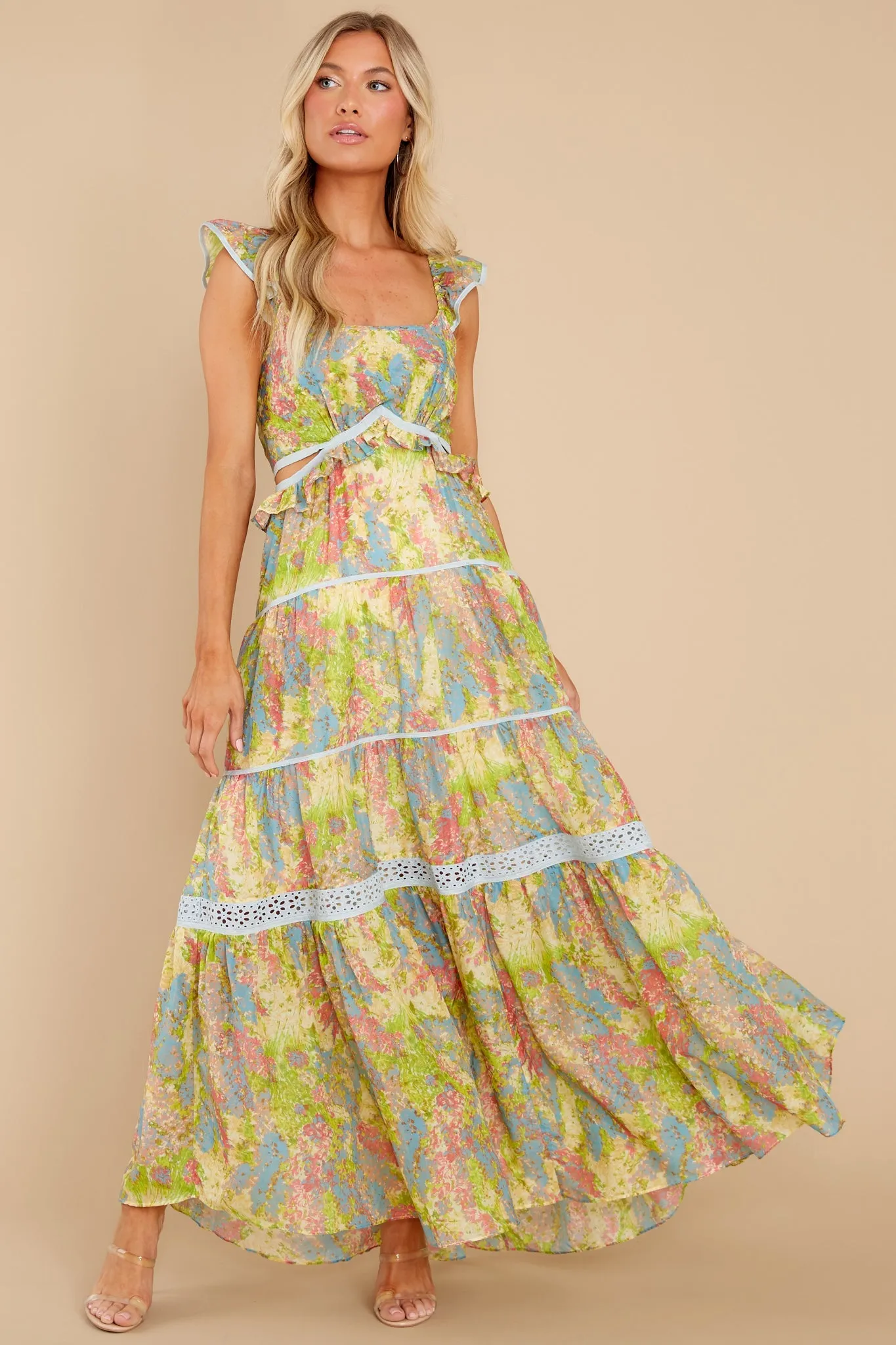 Madsen Pastel Fields Maxi Dress