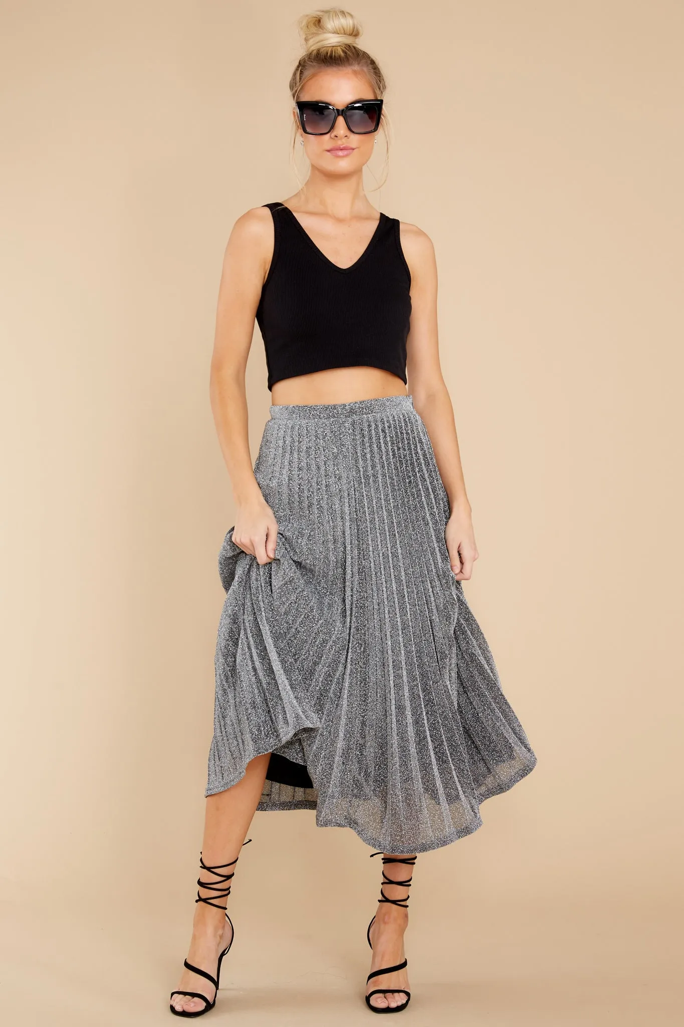 Magic Moments Silver Maxi Skirt