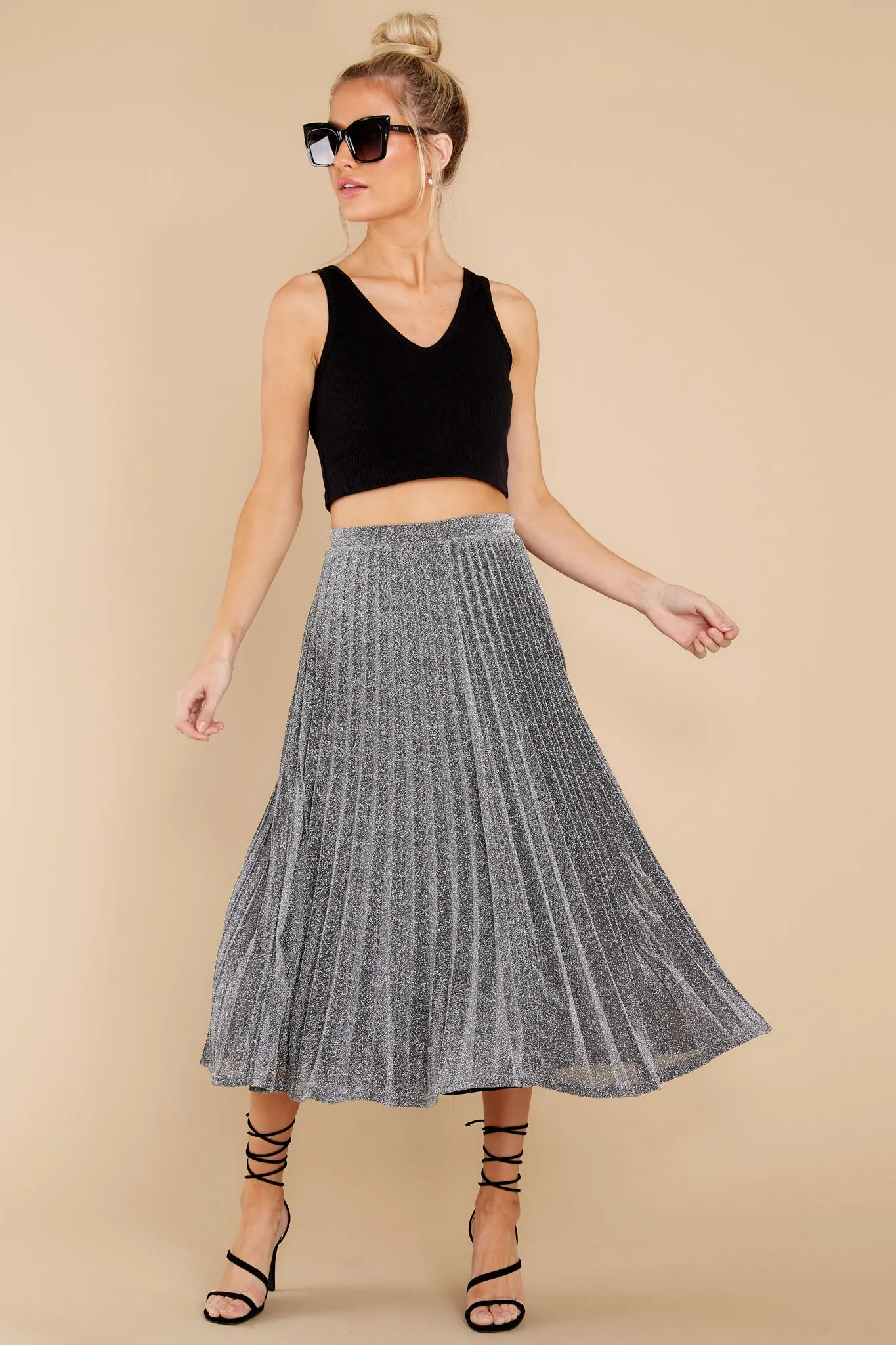 Magic Moments Silver Maxi Skirt