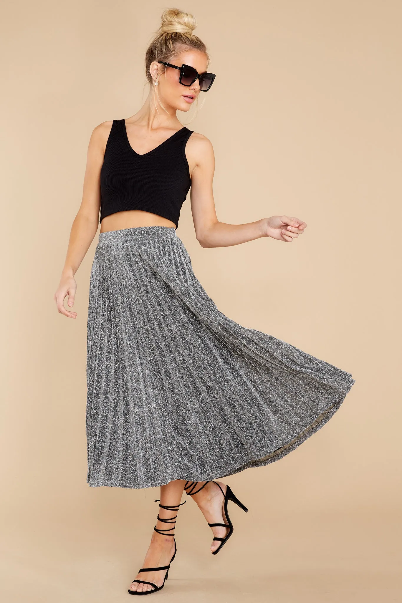 Magic Moments Silver Maxi Skirt