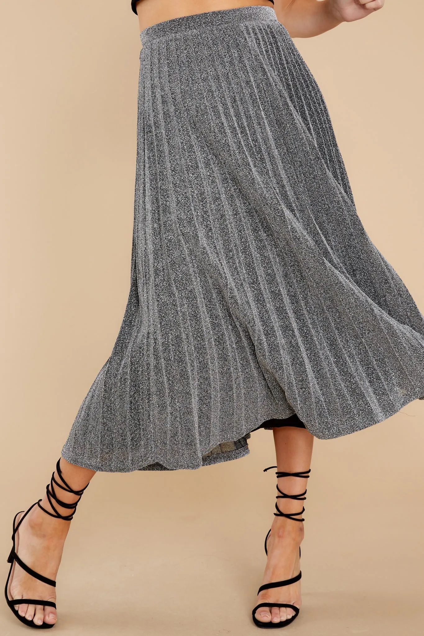 Magic Moments Silver Maxi Skirt