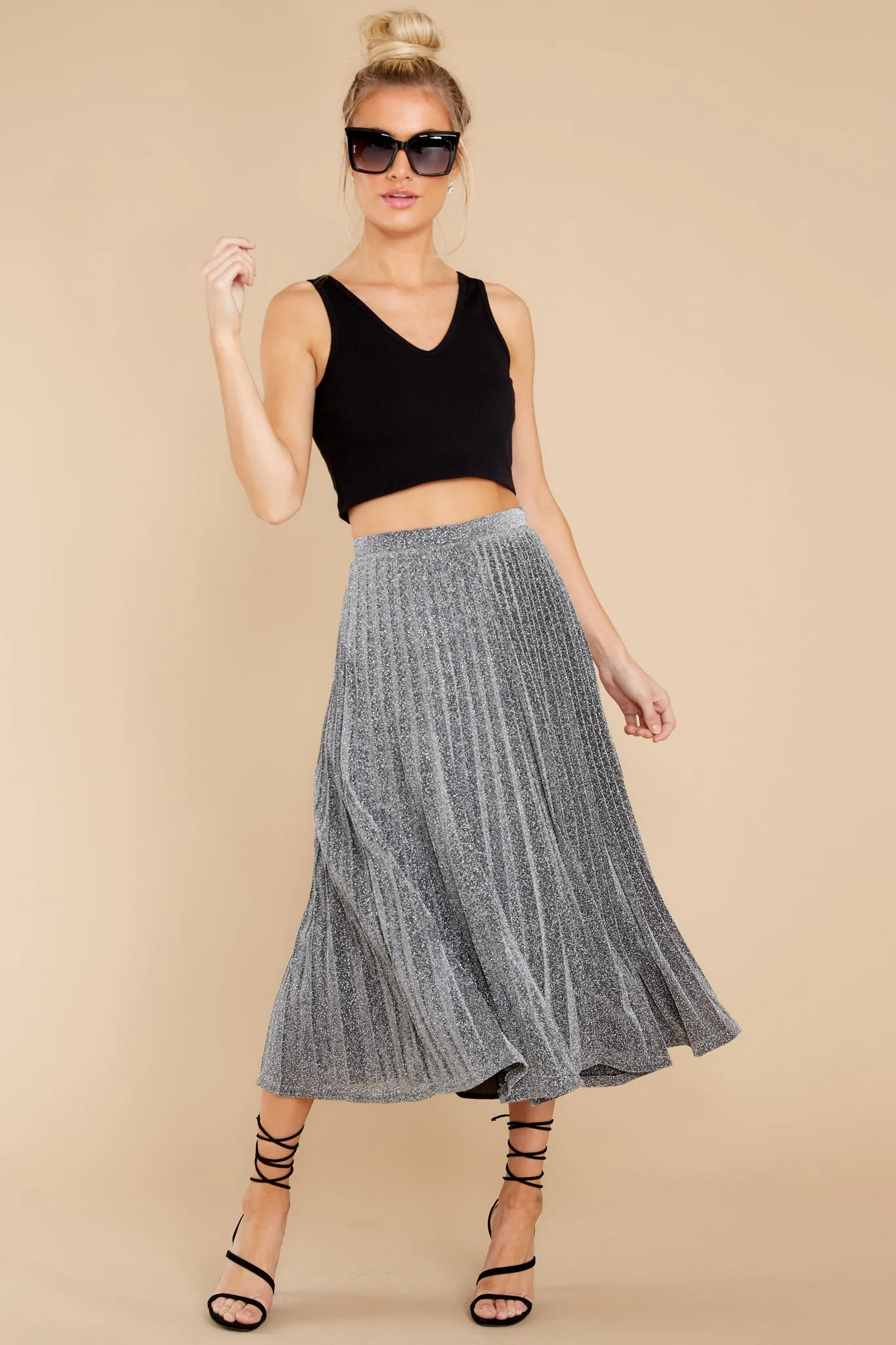 Magic Moments Silver Maxi Skirt