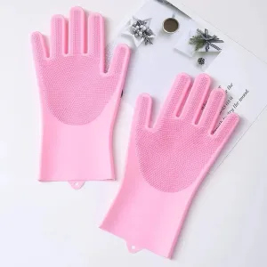 Magic Silicone Dishwashing Cleaning Gloves