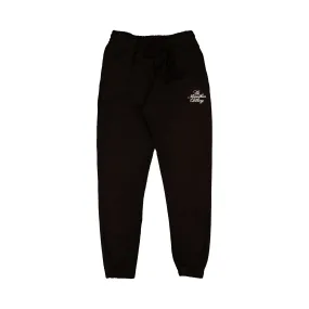 Marathon Stacked Script Sweatpants - Black/White