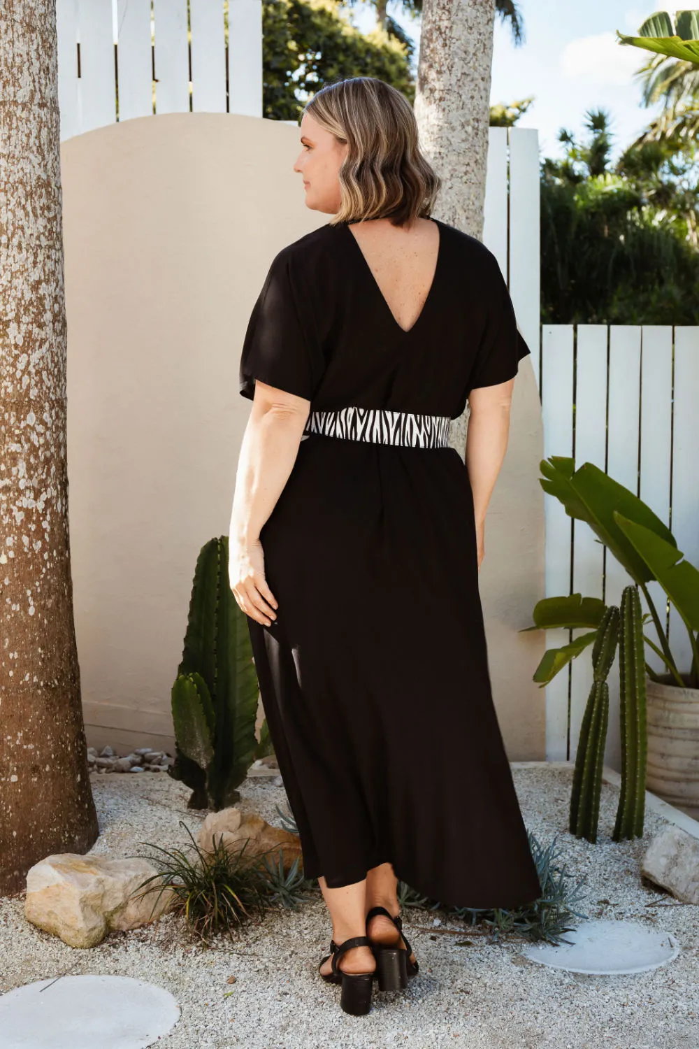 Maxi Dress - Black A-line