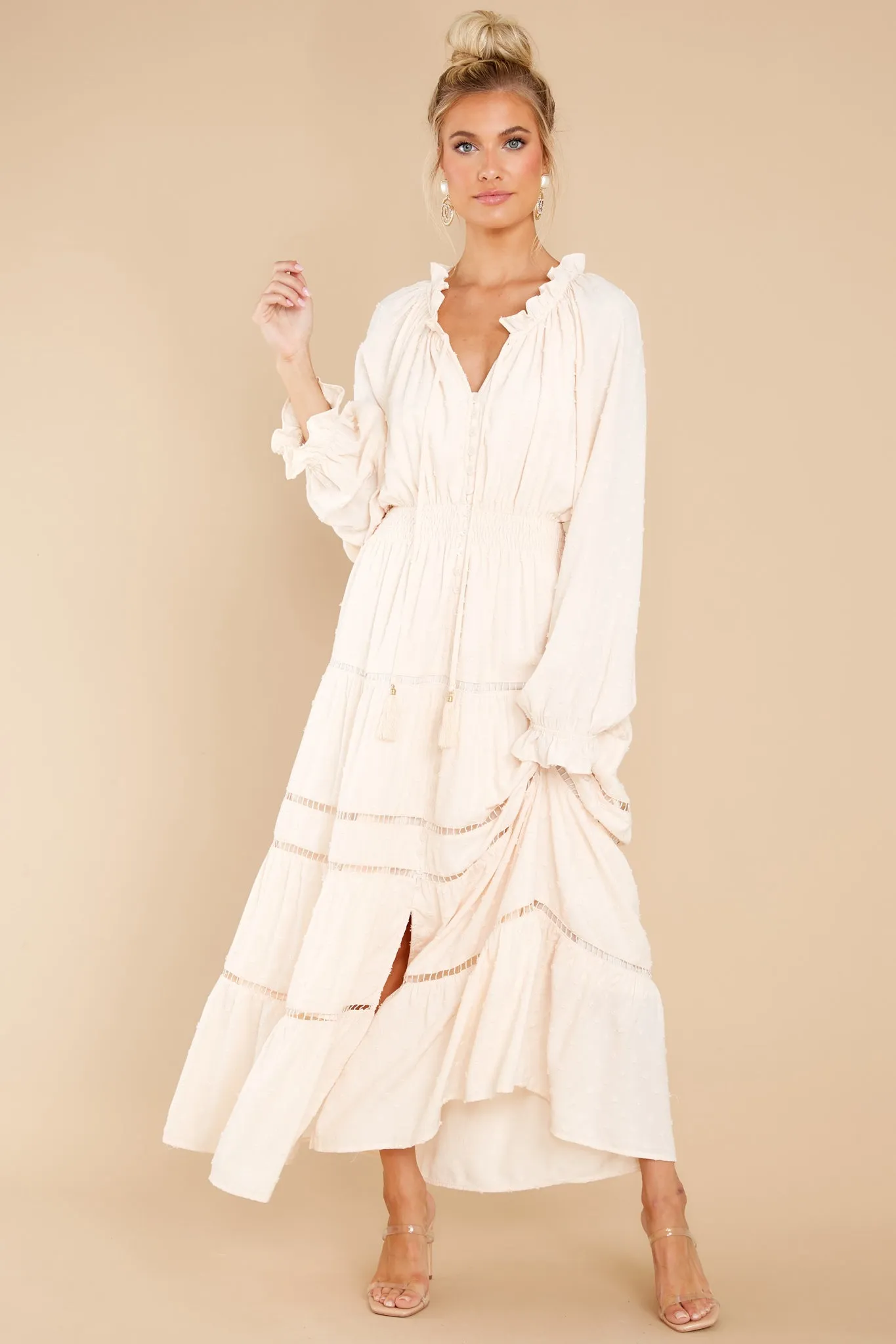 Melodic Memories Ivory Maxi Dress