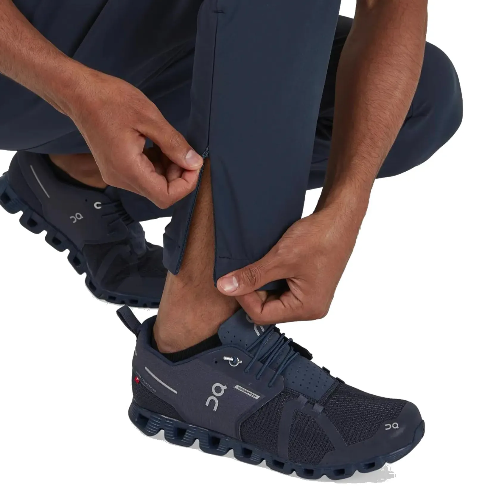 Mens On  Running Active Pants - Navy