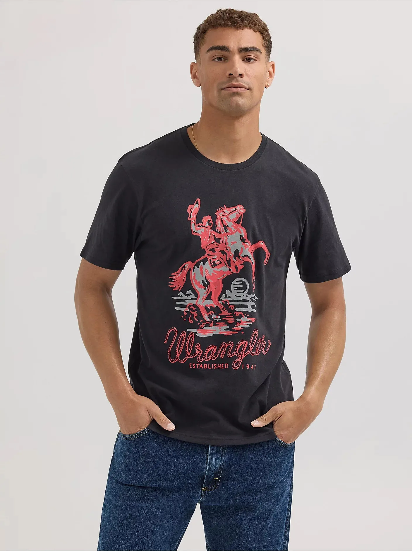 Men's Wrangler Bucking Horse Graphic T-Shirt - 112353946