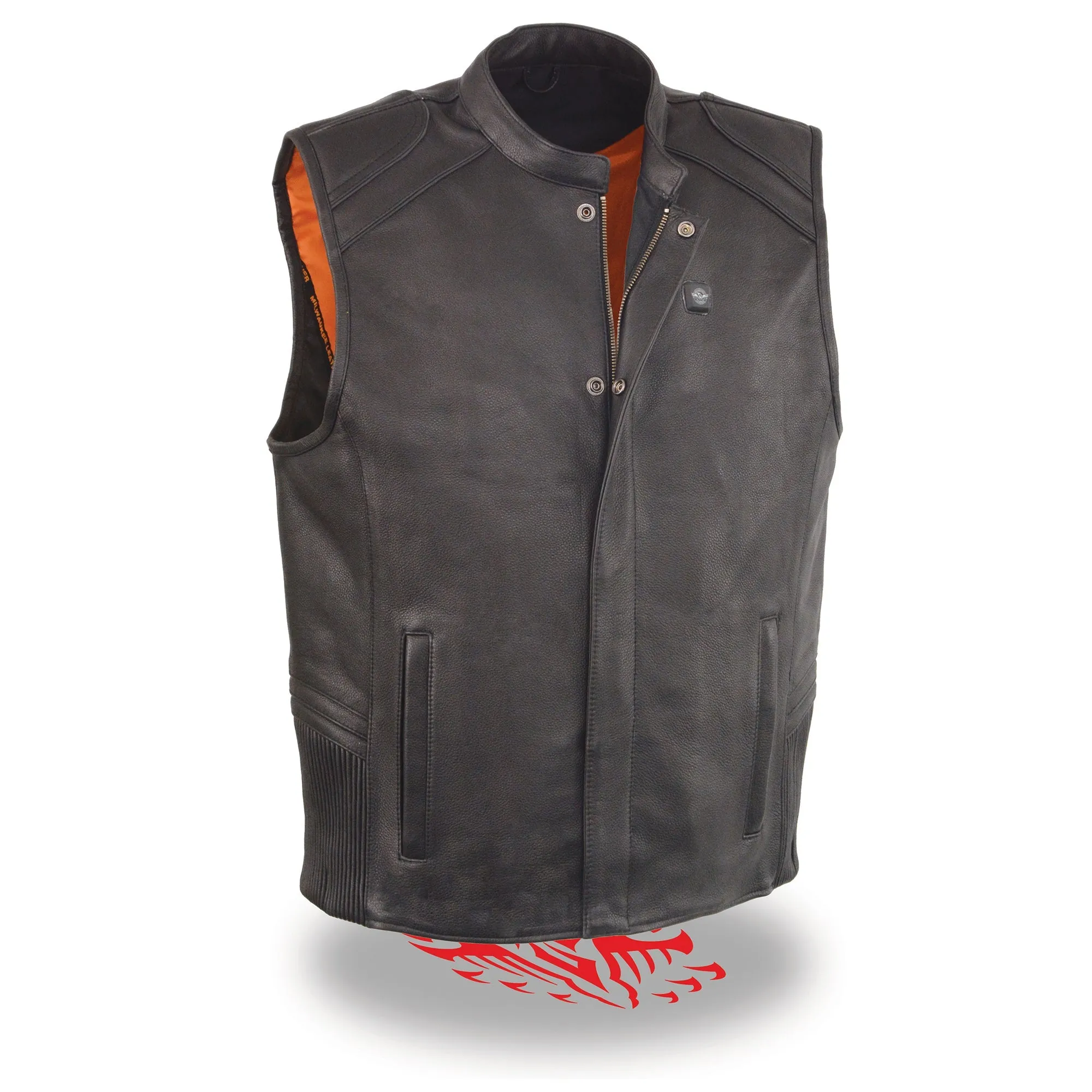 Men's Zipper Front Vest w/ Heated Technology