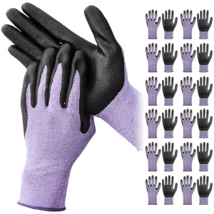 Micro-Foam Nitrile Safety Work Gloves 12 Pairs