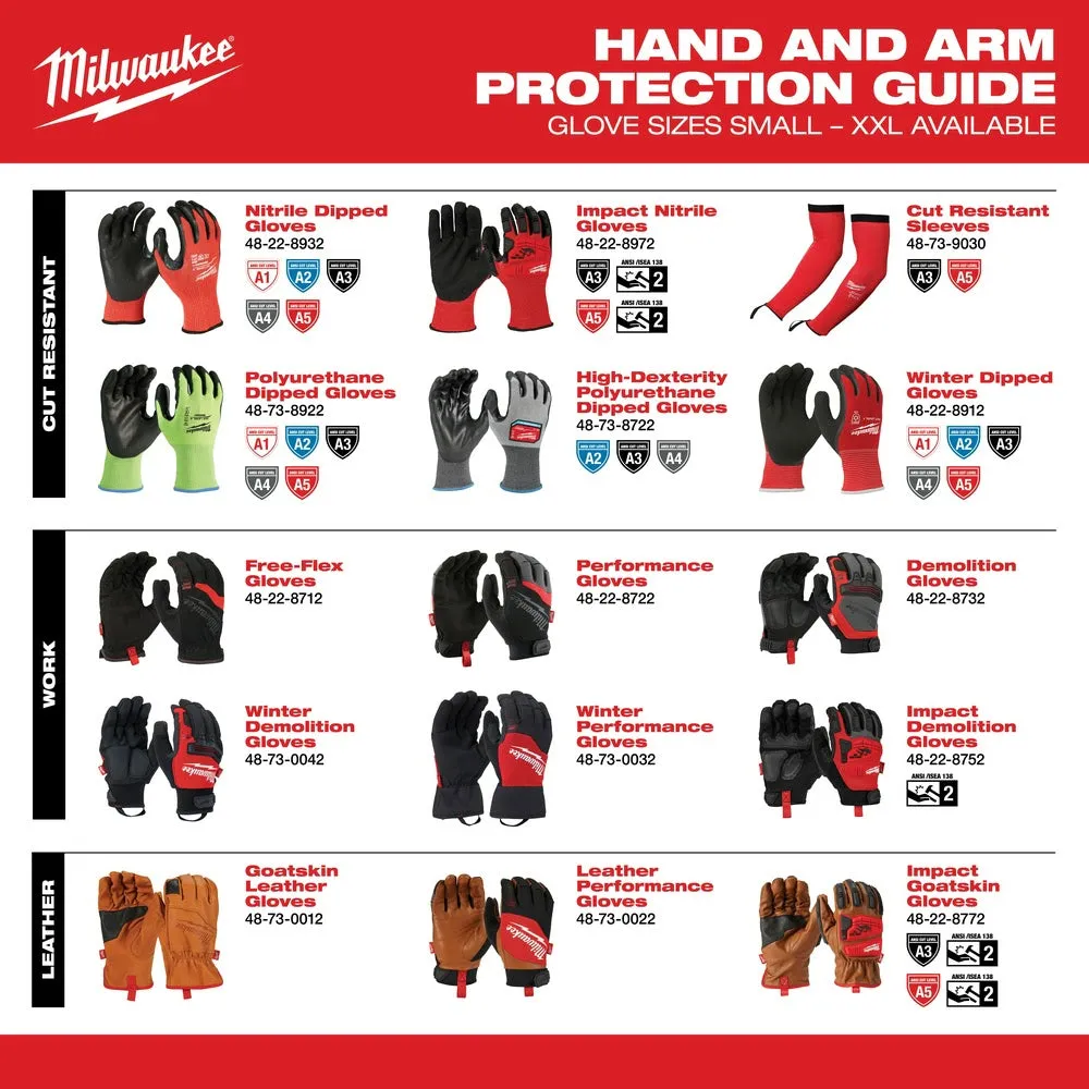 Milwaukee 48-22-8732 DEMOLITION GLOVES - L