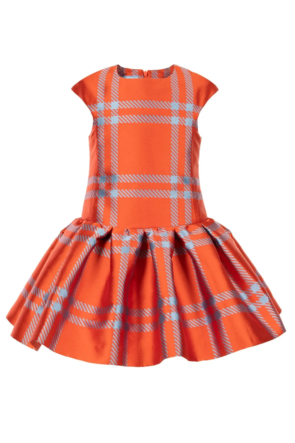 MMS Orange Plaid Taffeta Jumper