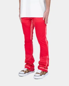 MNML B404 Flare Denim Pants Red