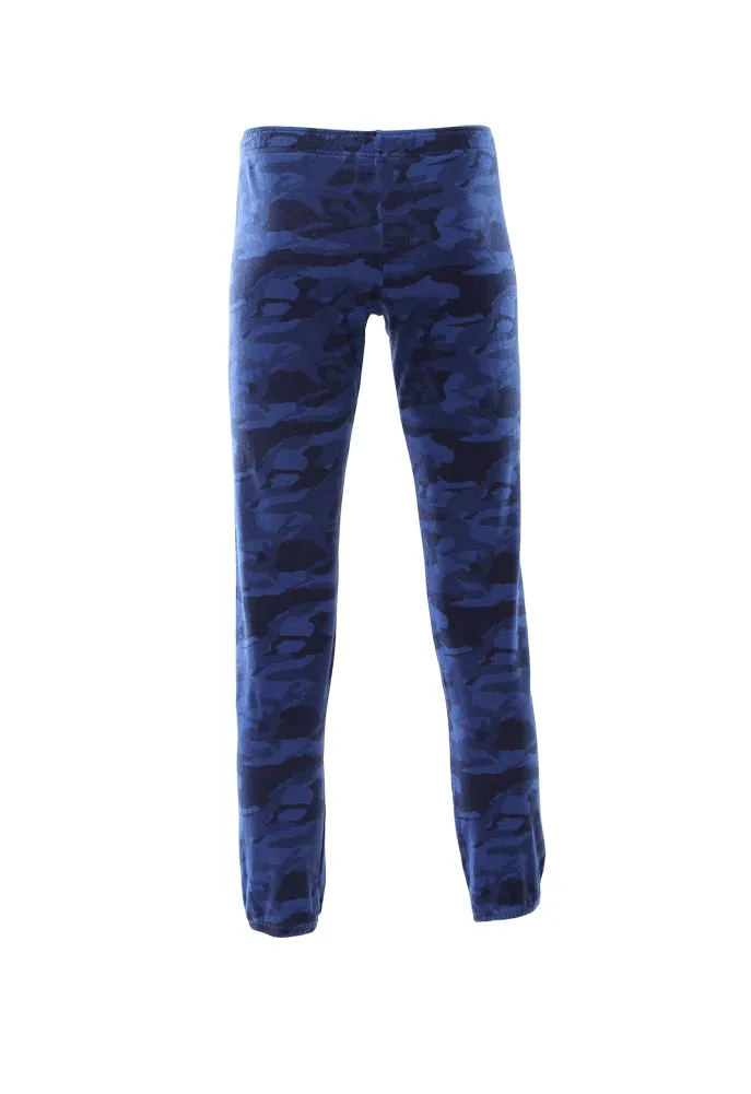 Monrow Camo Elastic Waist Sweatpants