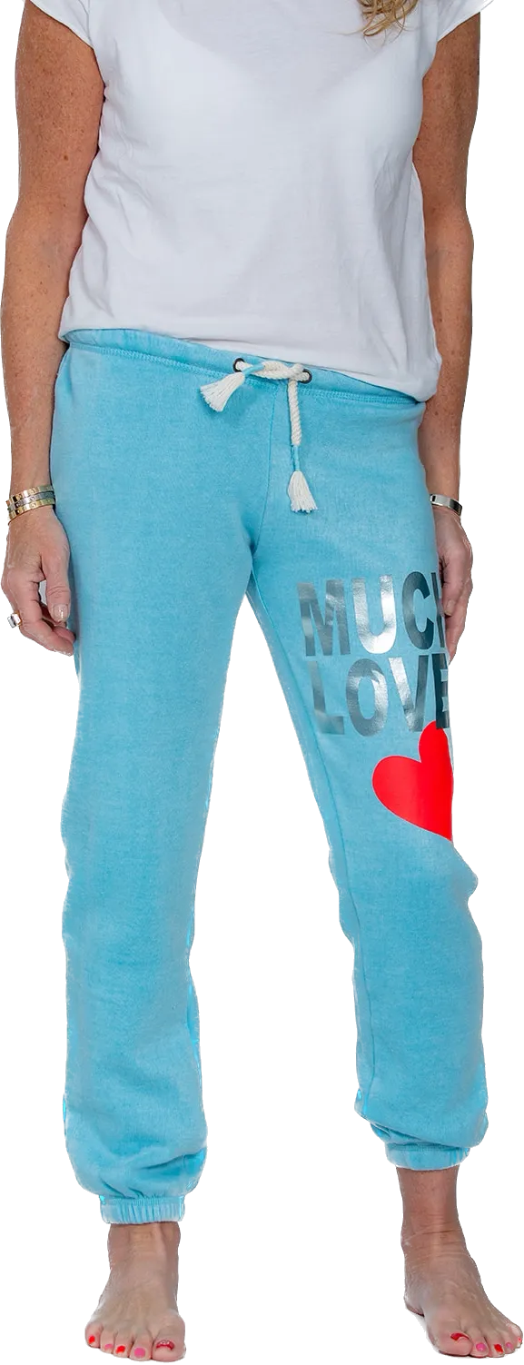 Much Love Blue Sweatpants