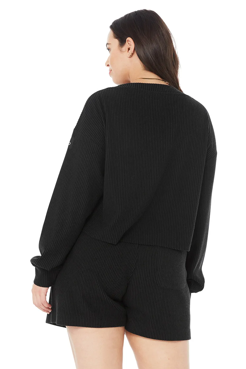 Muse V-Neck Pullover - Black