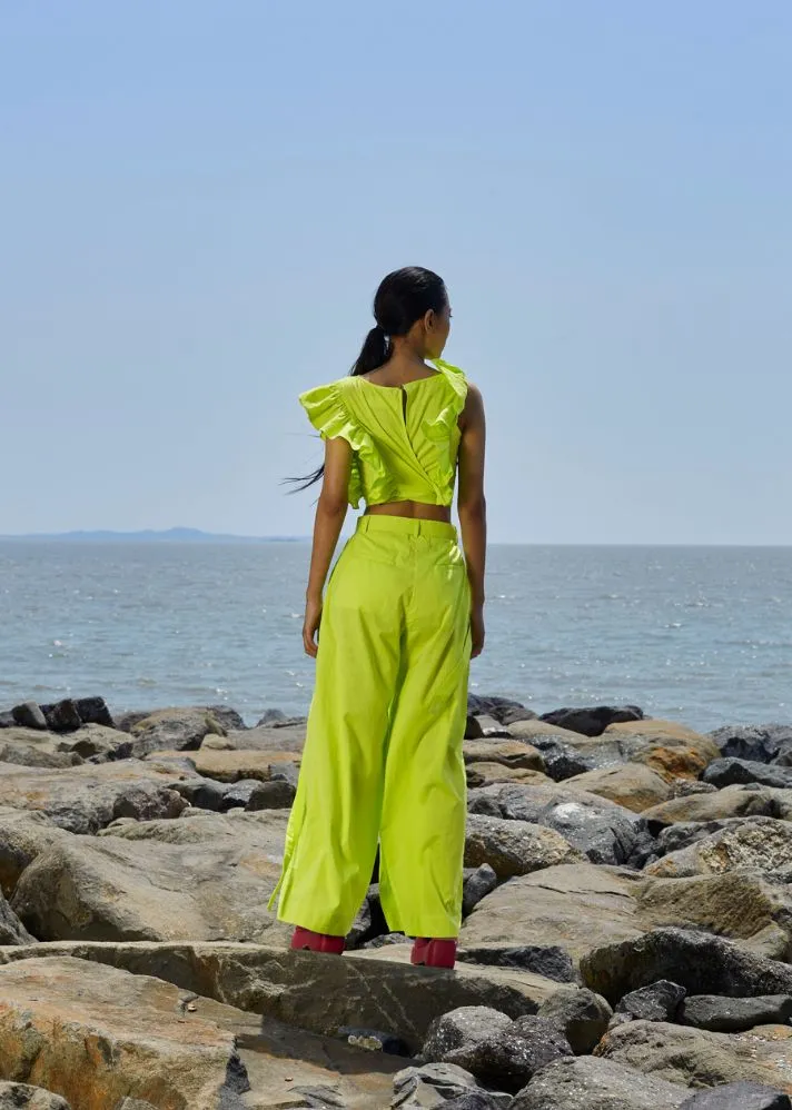 Neon Green Overlap Co-Ord Set