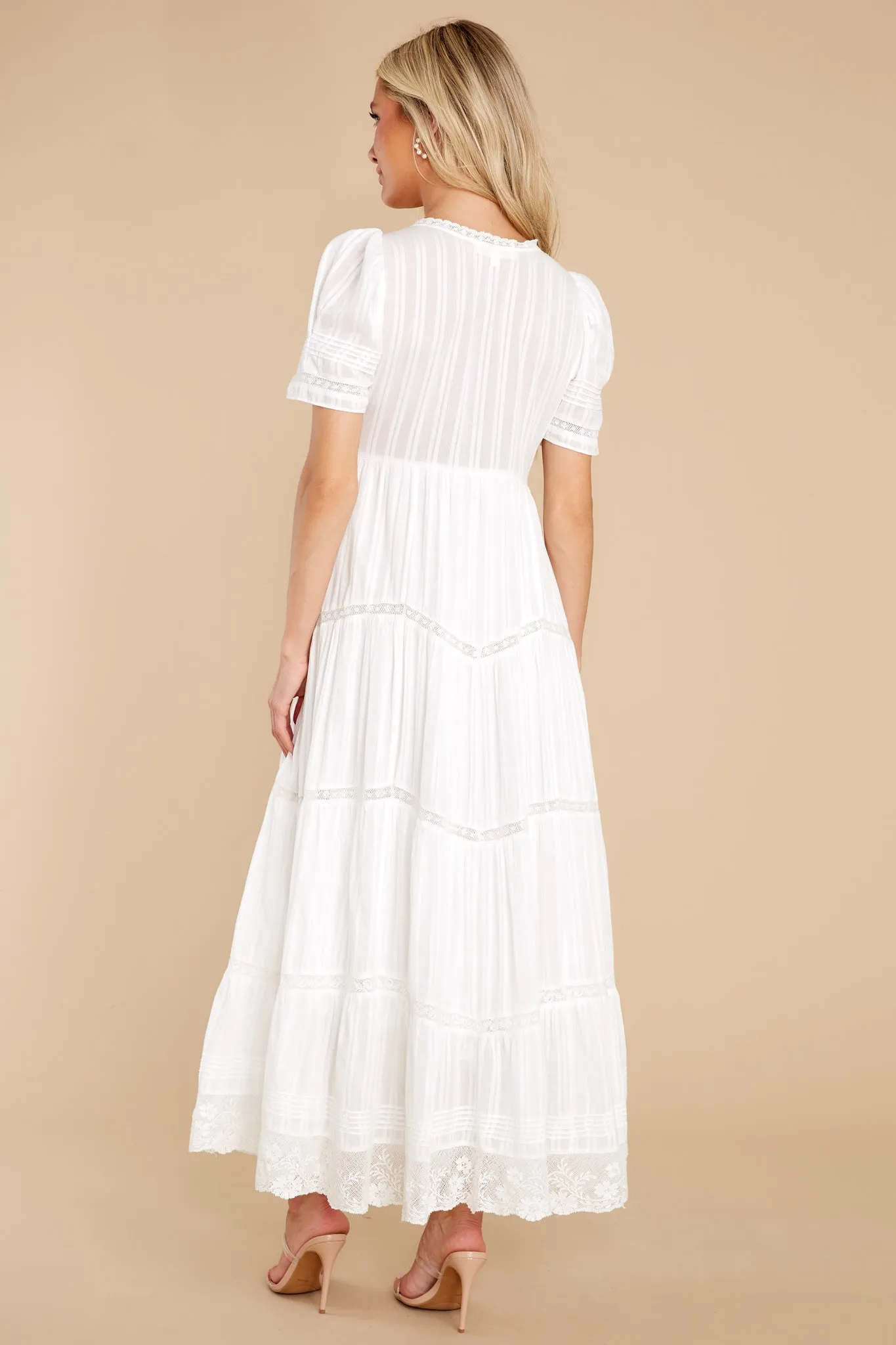 Nessie White Maxi Dress