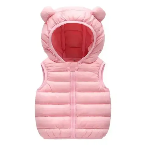 New Baby Boys Girls Warm Down Vest Autumn Winter Cotton Waistcoat With