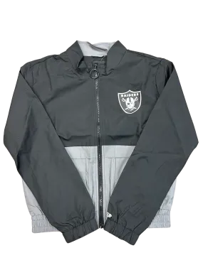 New Era Women's Las Vegas Raiders Cropped Jacket-Black/Gray