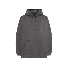 No. 9 Tongue Outline Embroidered Hoodie