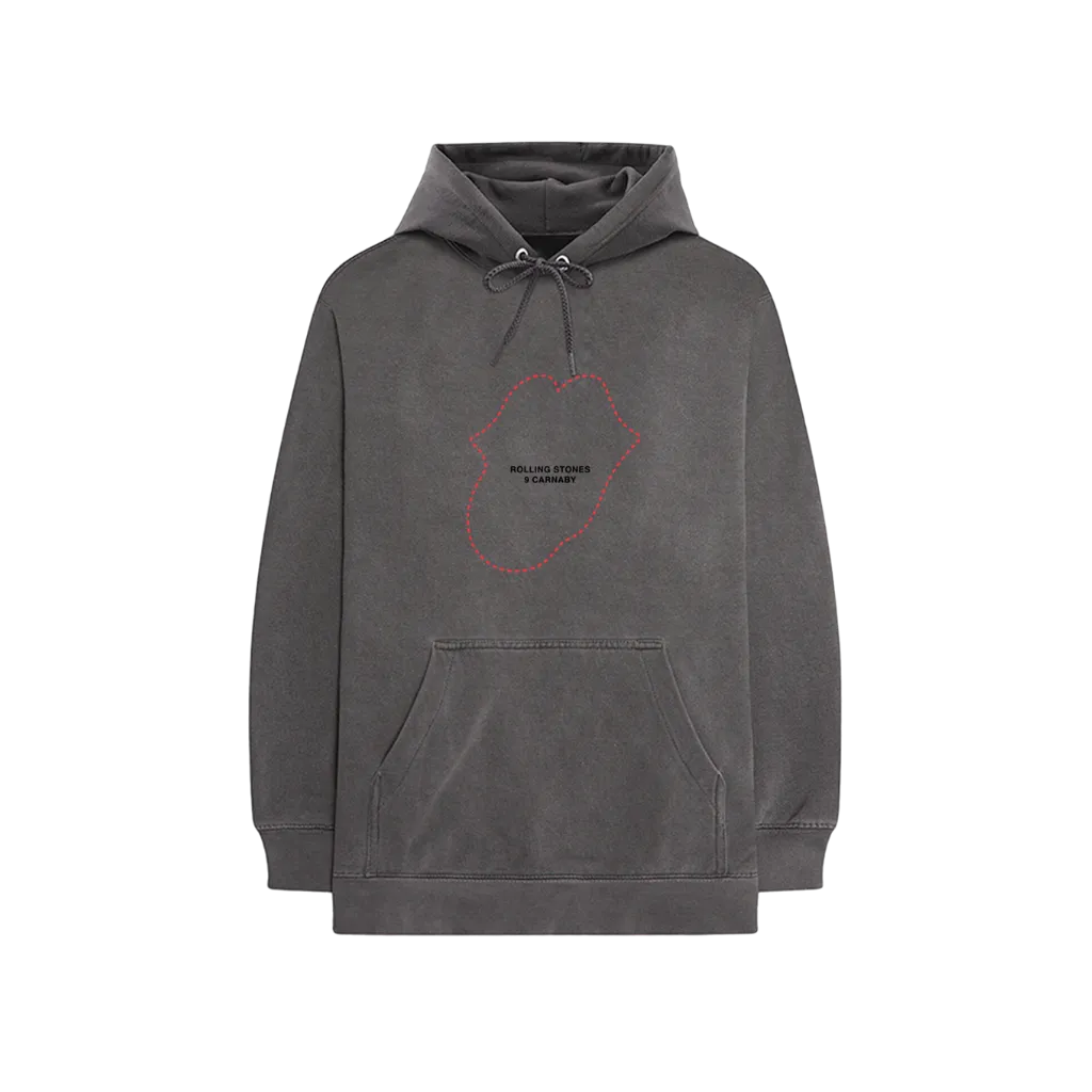 No. 9 Tongue Outline Embroidered Hoodie