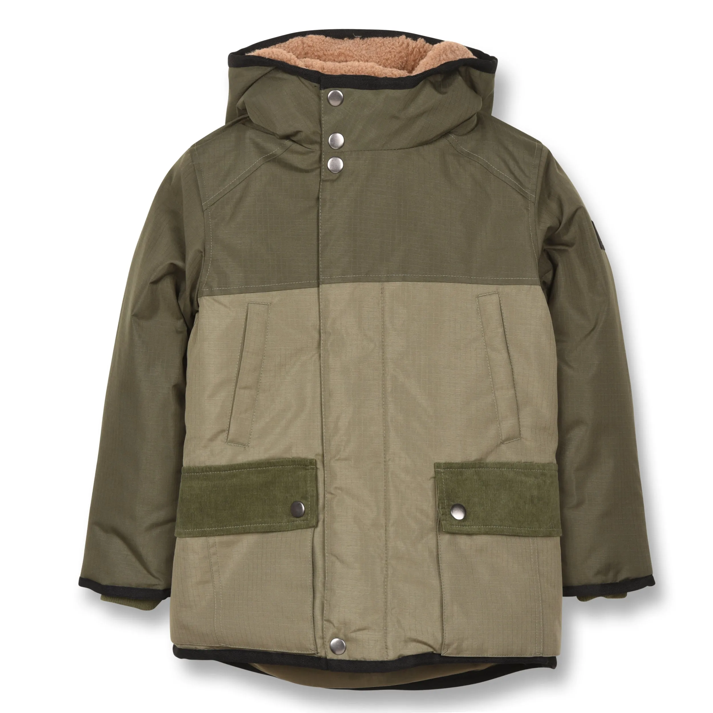 Nordfolk Khaki/Light Khaki - Unisex Woven Multipockets Parka