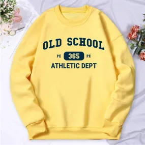 Old School Pe 365 Athletic Dept Print Hoodies Women Fleece Warm Comfortable Hoodie Fashion Classic Hoody Loose Original Clothes