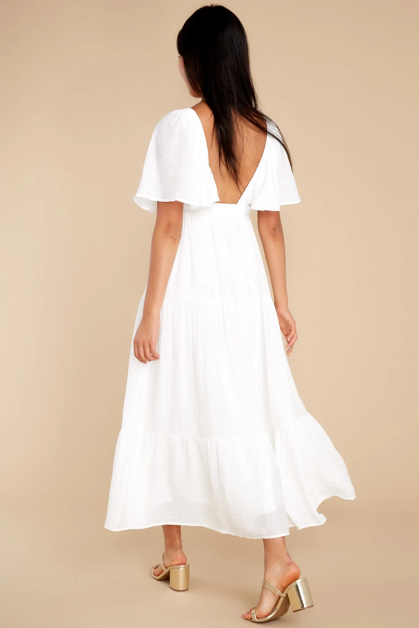 One More Chapter Ivory Maxi Dress