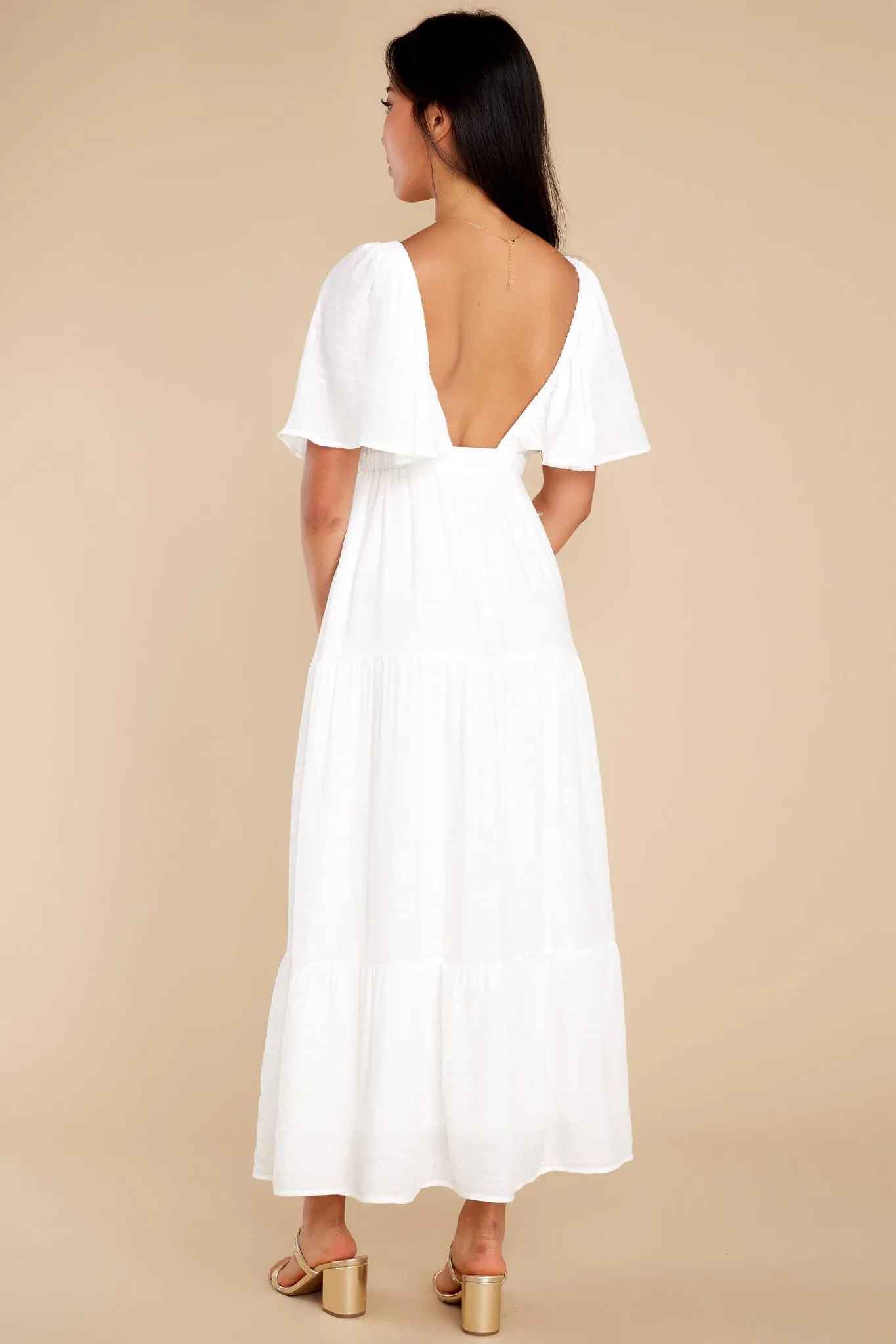 One More Chapter Ivory Maxi Dress