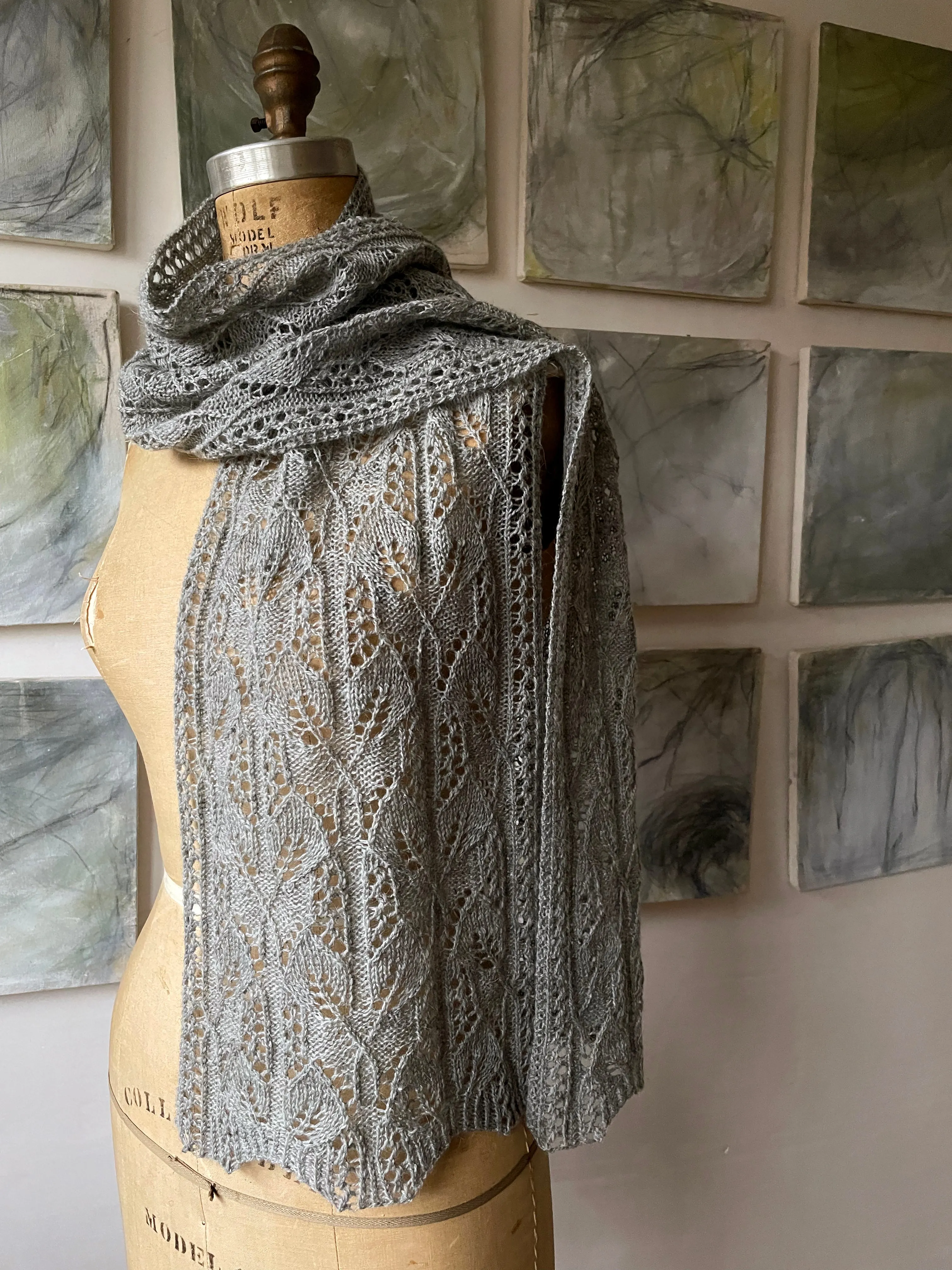 Peony Moon Scarf or Stole <br/><small>knitting pattern</small>