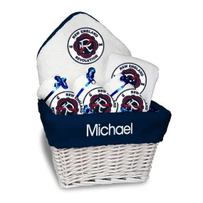 Personalized New England Revolution Medium Basket - 6 Items