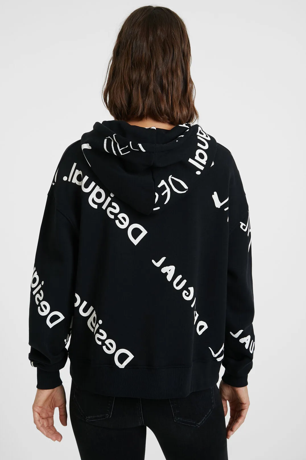 Plush Sweatshirt - Desigual logo