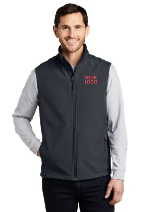 Port Authority Core Soft Shell Custom Vests, Battleship Grey