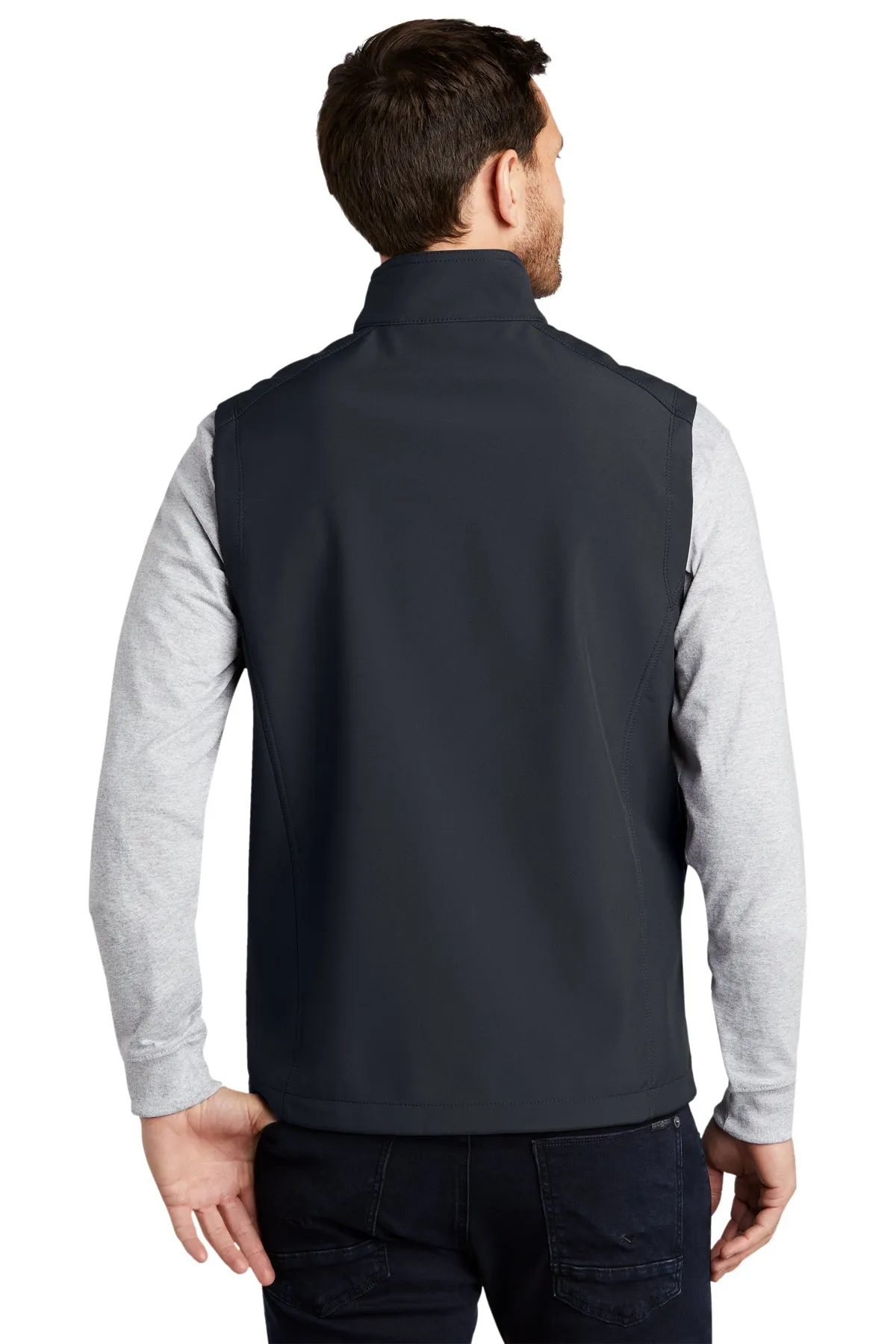 Port Authority Core Soft Shell Custom Vests, Battleship Grey