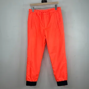 Prada Orange Linea Rossa Nylon Pants