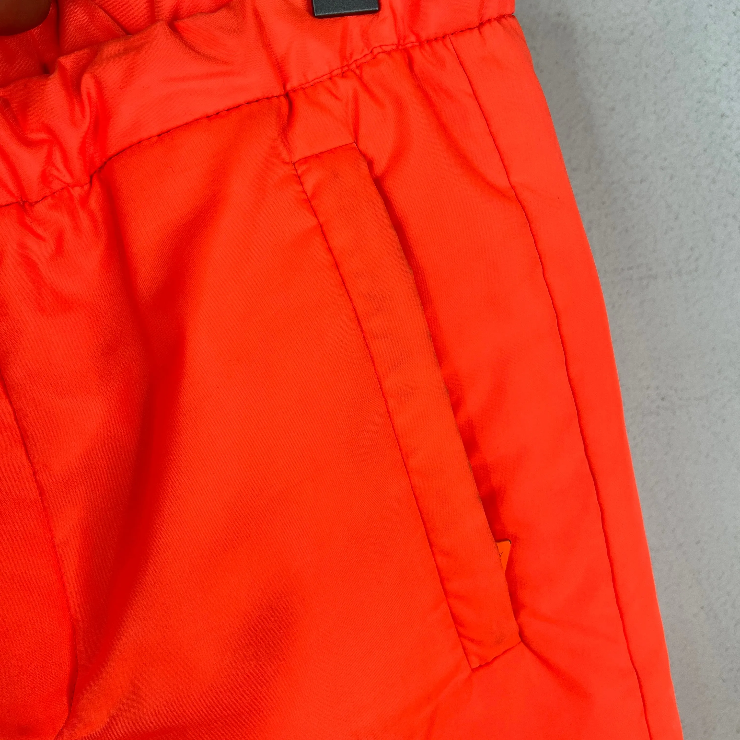 Prada Orange Linea Rossa Nylon Pants