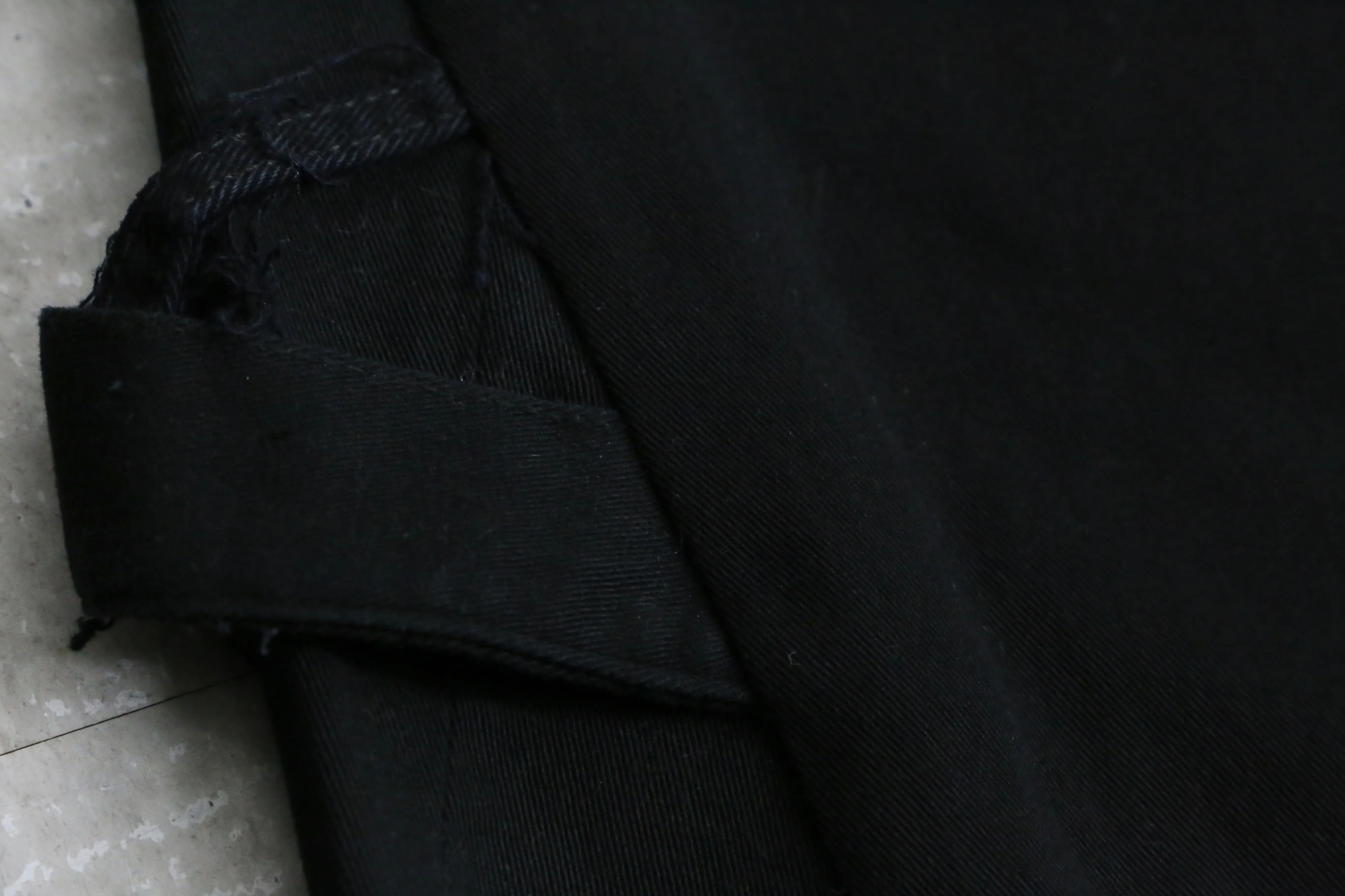 "Re:make" black flare denim pants