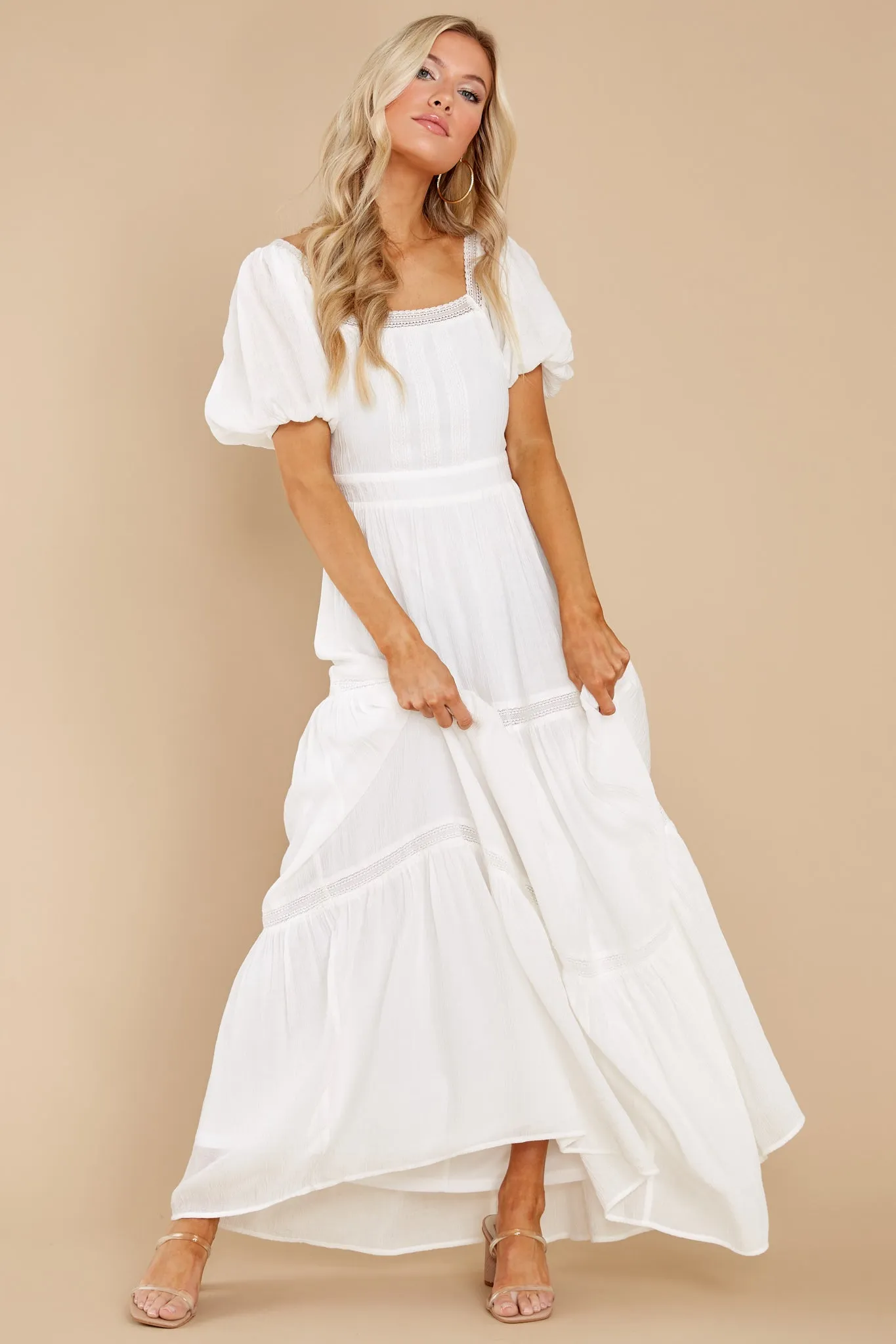 Recognize Love White Maxi Dress